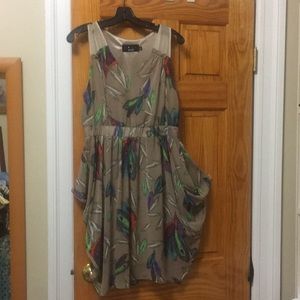 A chiffon lined cocktail dress